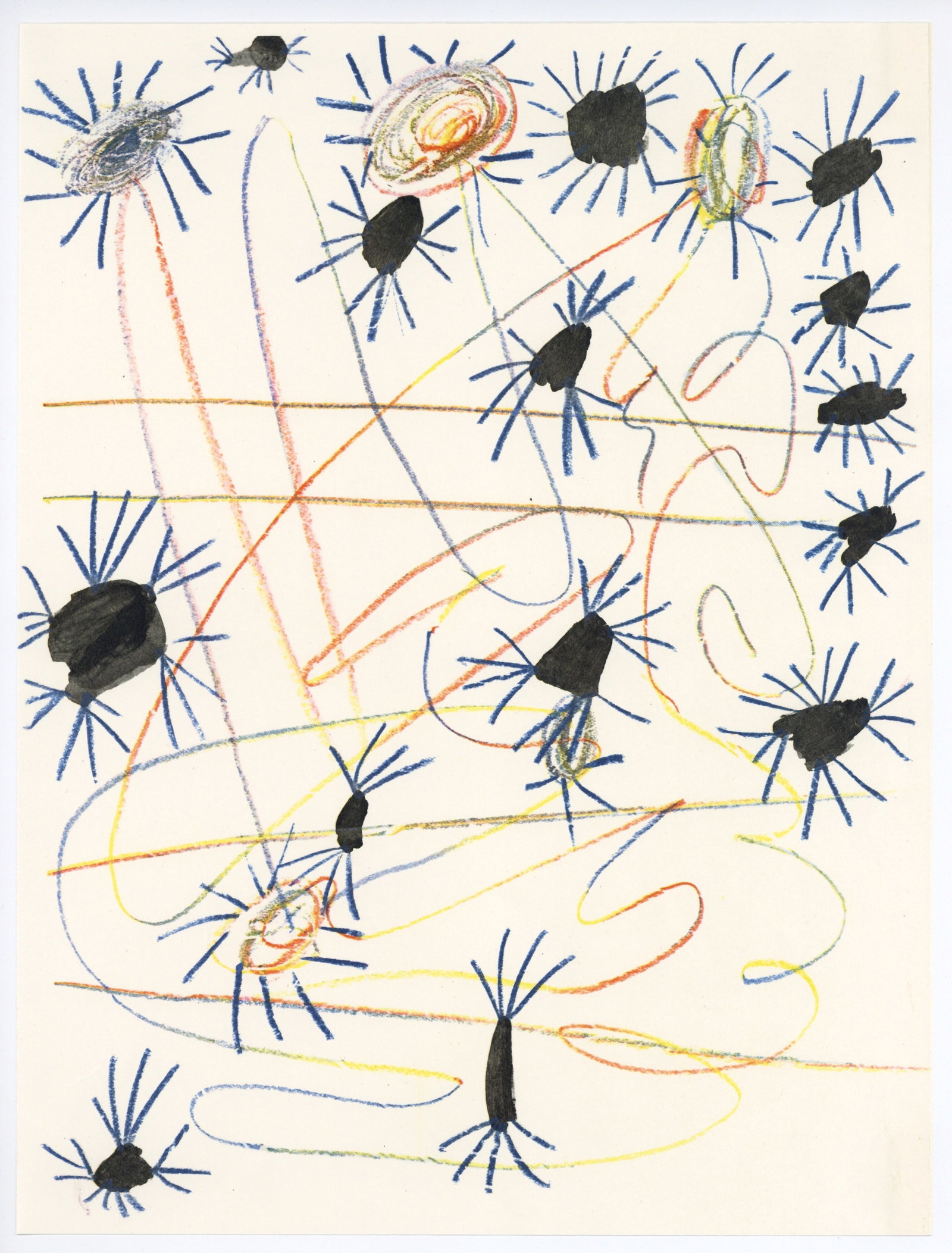 Pablo Picasso lithograph for Verve, 1951: Title: Pablo Picasso lithograph for Verve, 1951 Description: Medium: lithograph (after the drawing). Printed in 1951, this composition was executed by Picasso for the back cover of Verve (volume VII,