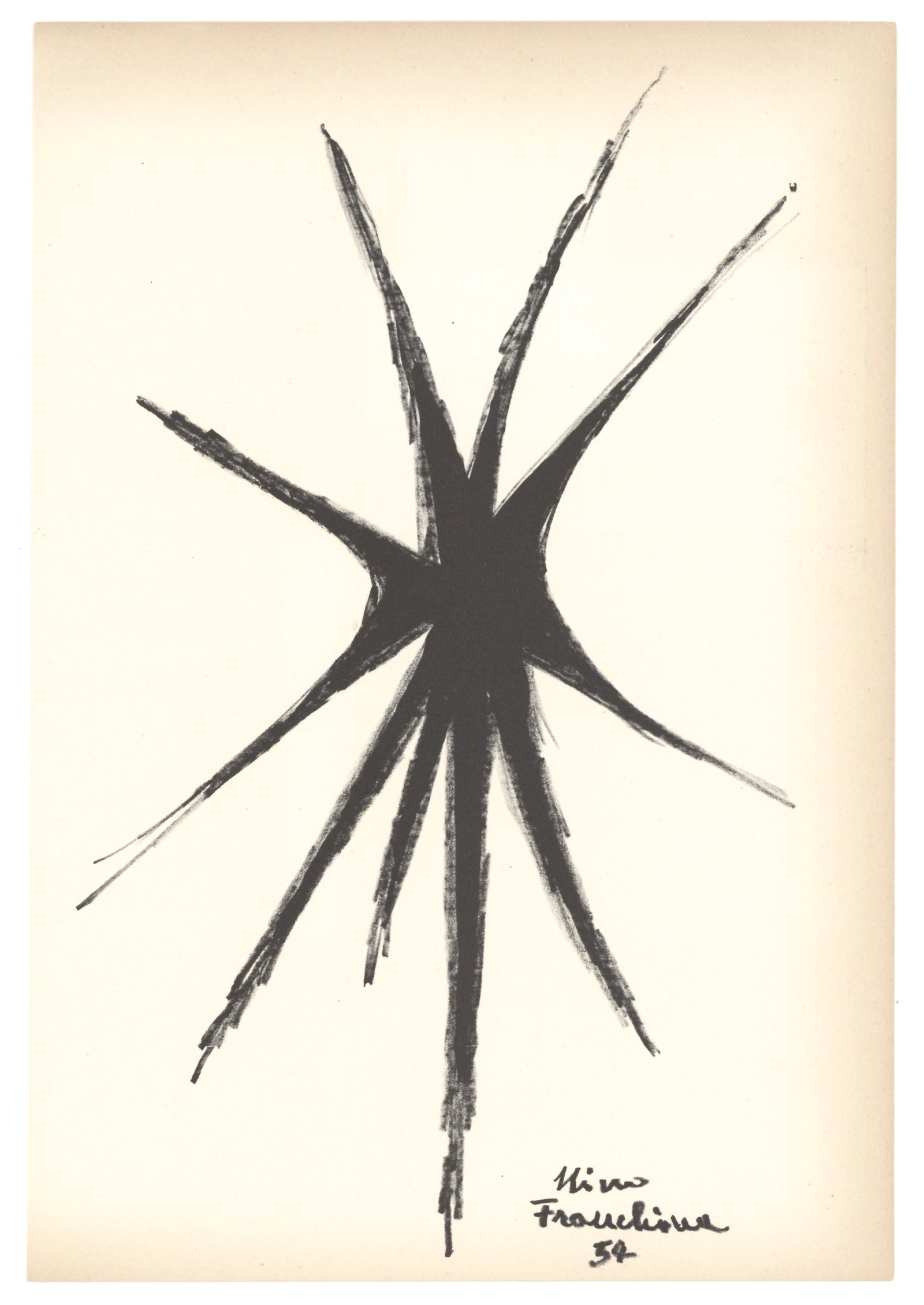 Nino Franchina original lithograph, 1955 (1 of 1)