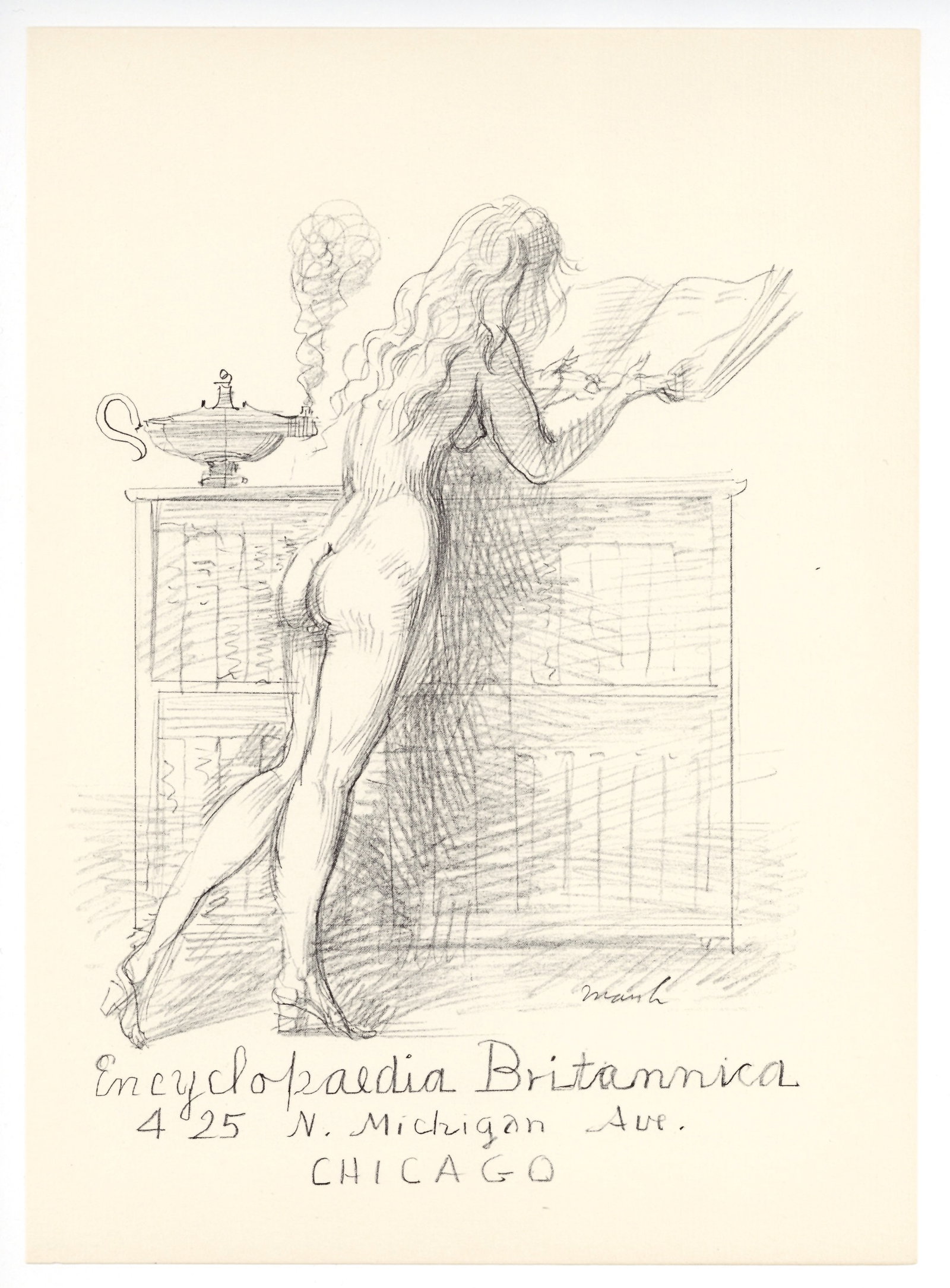 Reginald Marsh original lithograph: Title: Reginald Marsh original lithograph Description: Medium: original lithograph. This lithograph was printed in 1954 for the "Improvisations" portfolio, published by the Artists Equity Association 