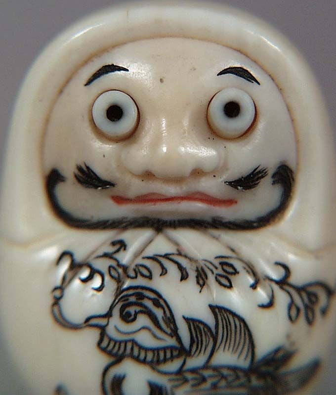 Netsuke DARUMA DOLL by RYOSHU - 2