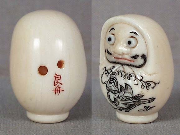 Netsuke DARUMA DOLL by RYOSHU - 4