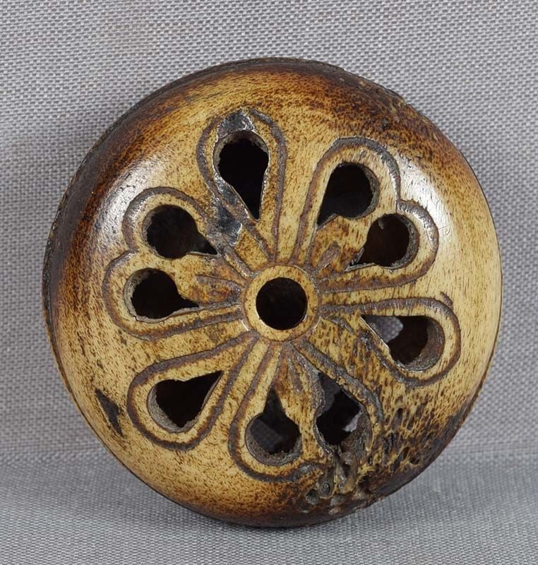 19c staghorn Asakusa netsuke DRAGON in flight - 2