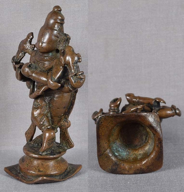 19c Indian bronze KRISHNA VENUGOPALA - 5