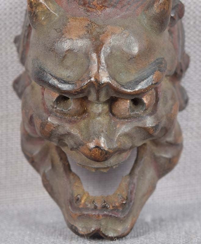 19c netsuke MASK DEMON HANNYA by RYUUN - 4
