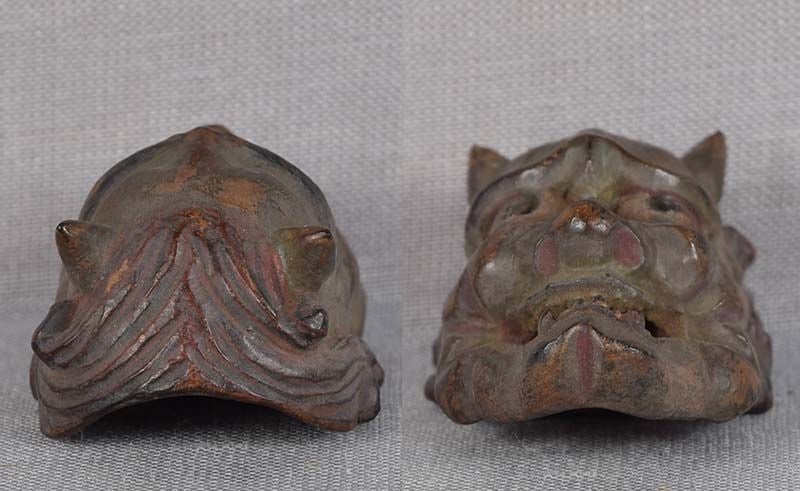 19c netsuke MASK DEMON HANNYA by RYUUN - 5