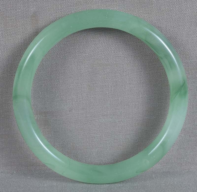 19c Chinese Peking pale green bangle BRACELET - 2