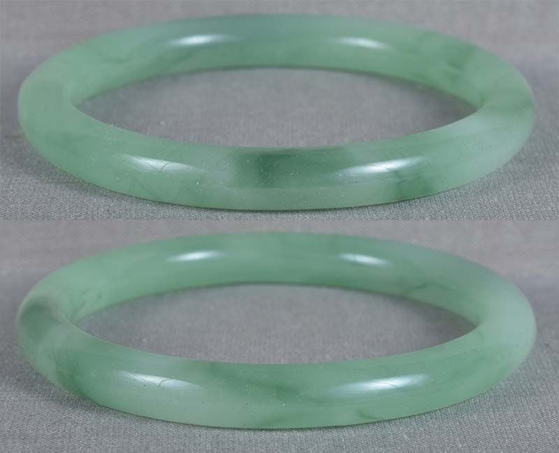 19c Chinese Peking pale green bangle BRACELET - 3
