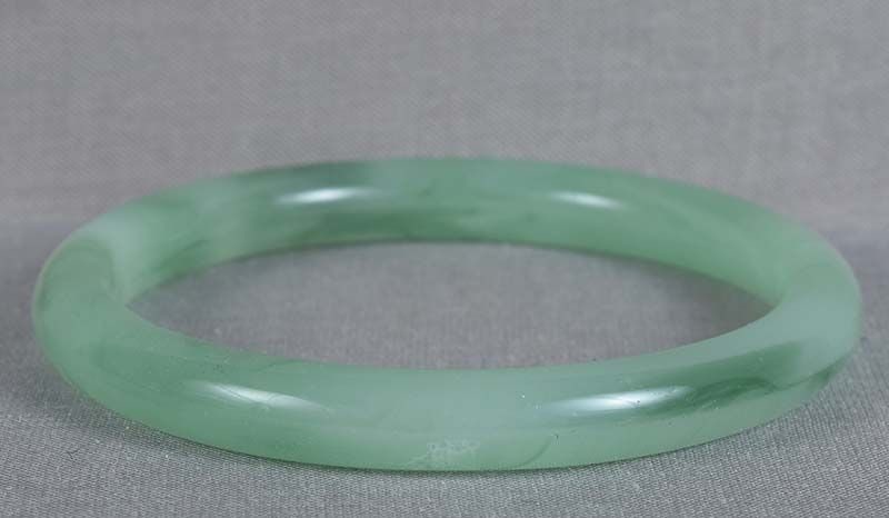 19c Chinese Peking pale green bangle BRACELET - 4