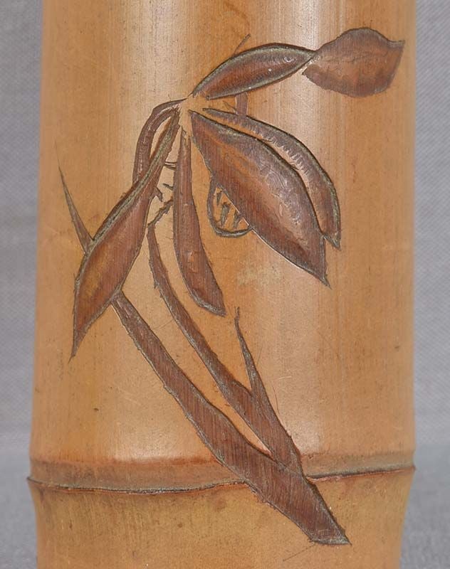 19c Japanese scholar WRIST REST iris and poem - 2