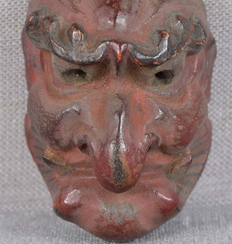19c netsuke MASK BATO by RYUUN - 4