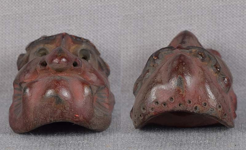 19c netsuke MASK BATO by RYUUN - 5