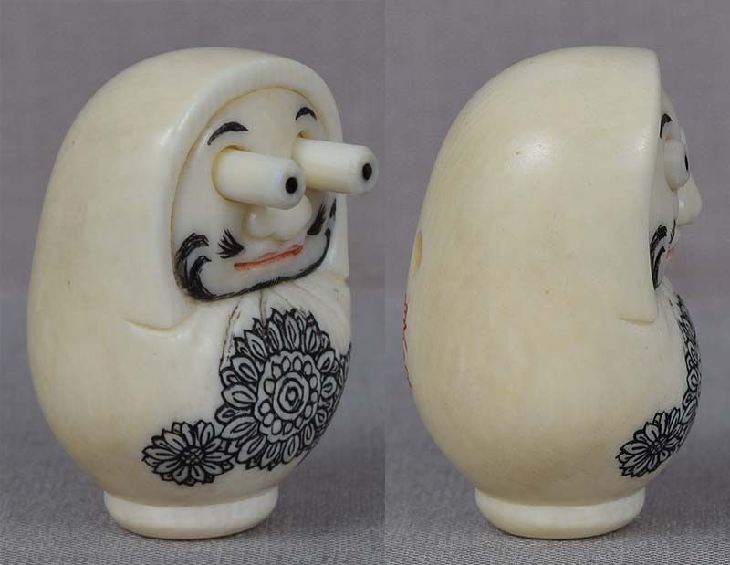 Netsuke DARUMA DOLL by RYOSHU - 2