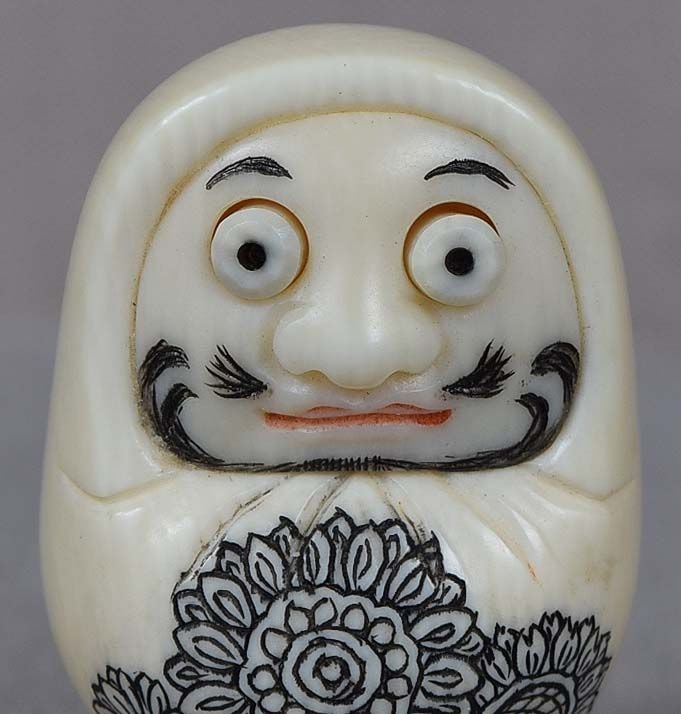 Netsuke DARUMA DOLL by RYOSHU - 4