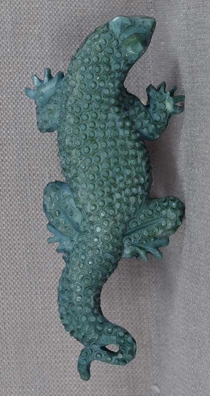Vintage bone OBIDOME netsuke LIZARD - 5