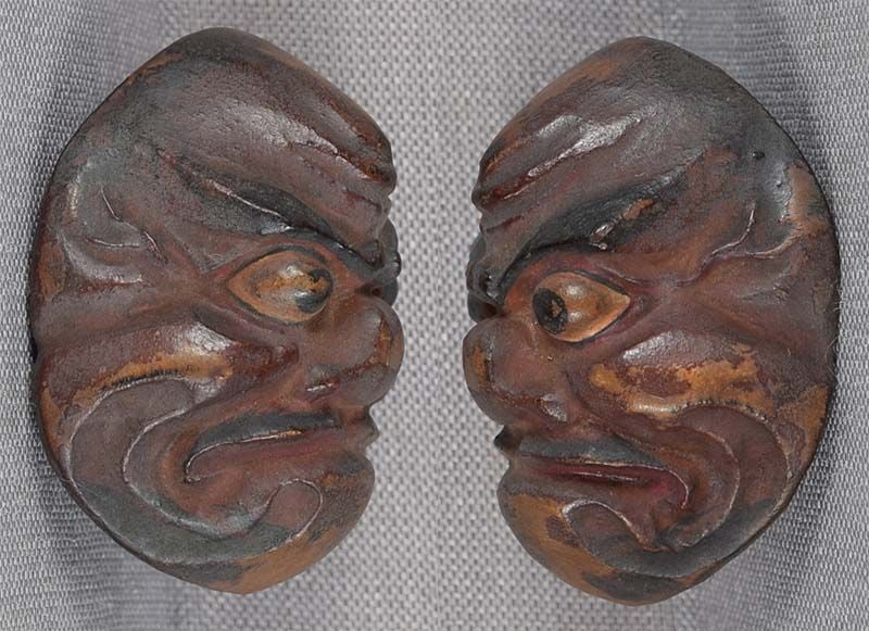 19c netsuke MASK O-BESHIMI by RYUUN - 2