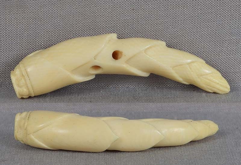 Late Meiji netsuke BAMBOO SHOOT - 2