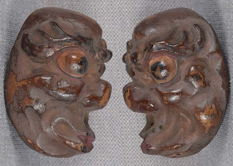 19c netsuke MASK USOFUKI by RYUUN - 2