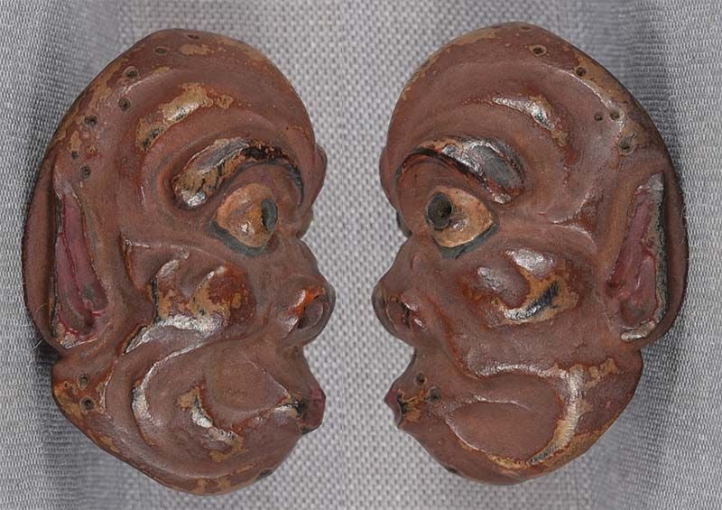 19c netsuke MASK USOFUKI by RYUUN - 2