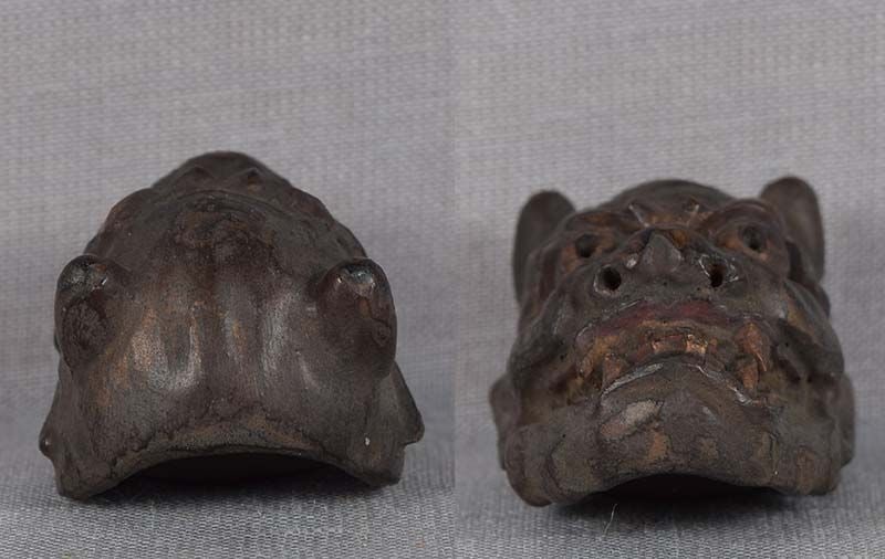 19c netsuke MASK DEMON HANNYA by RYUUN - 5
