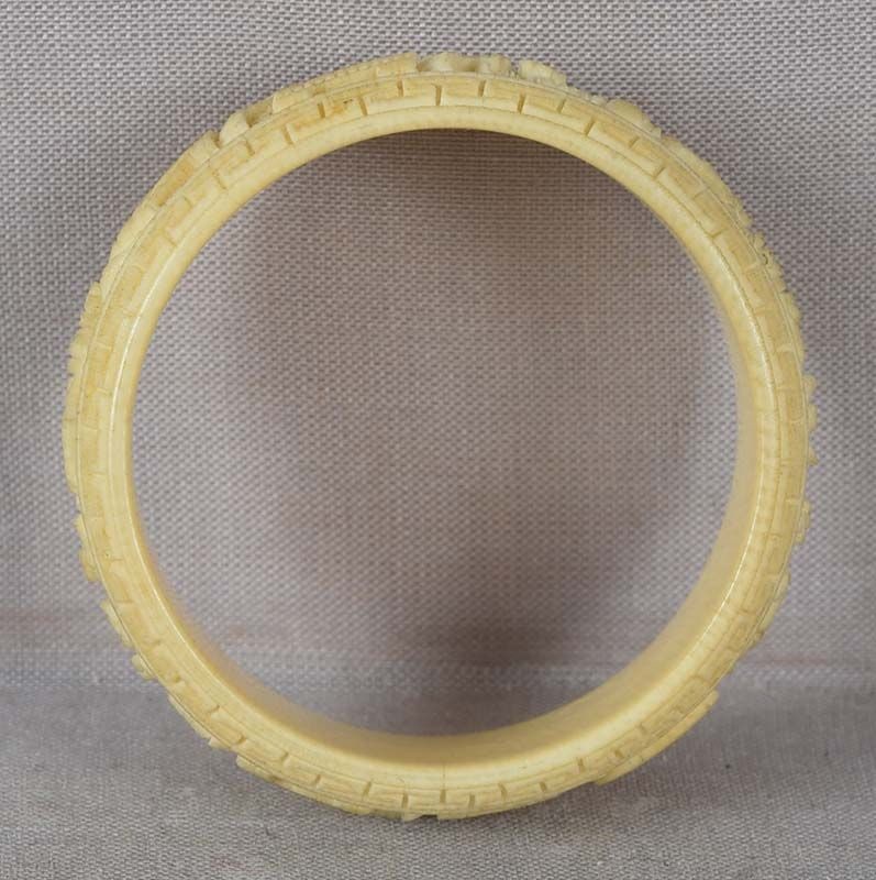 19c Chinese export NAPKIN RING Chinese scholars - 6