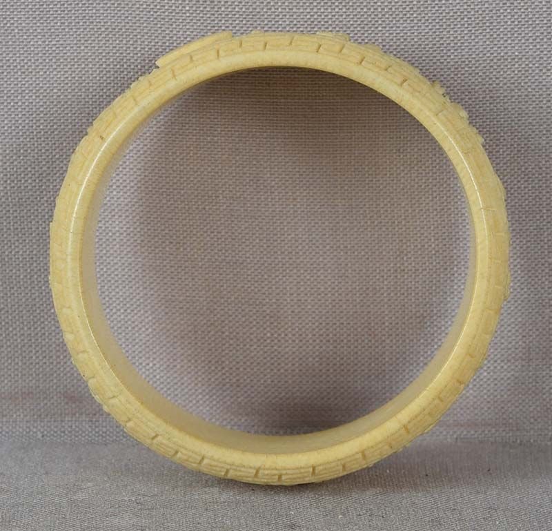 19c Chinese export NAPKIN RING Chinese scholars - 6