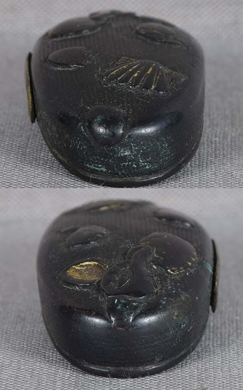 19c Japanese sword KASHIRA different shells - 5