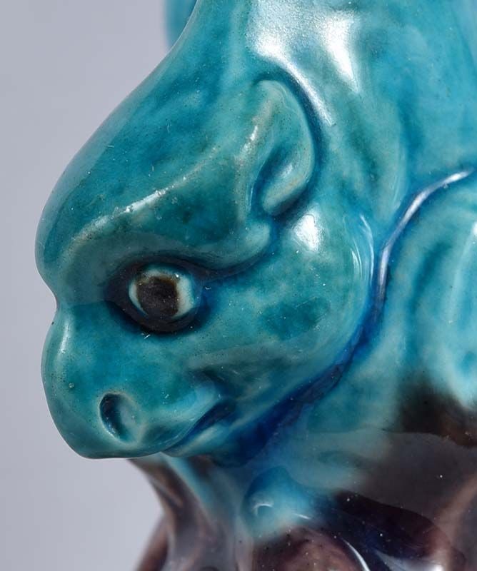 19c Chinese porcelain sculpture MYTHICAL BEAST - 4