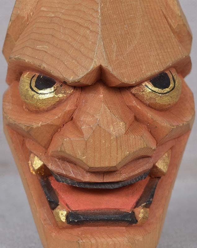 Netsuke DEMON HANNYA mask - 5