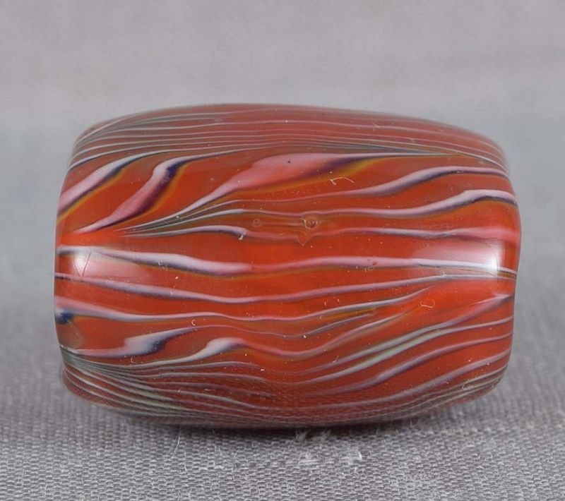 Vintage glass OBIDOME netsuke KELP STRANDS - 4