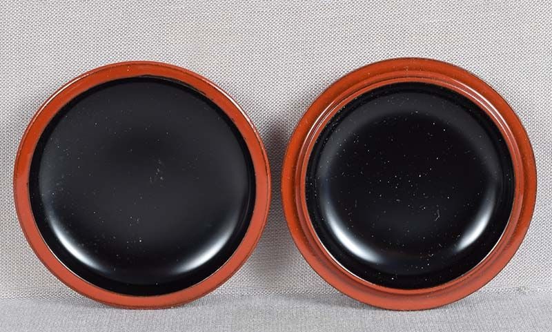 Taisho period Japanese lacquer tea ceremony KOGO pine cones - 5
