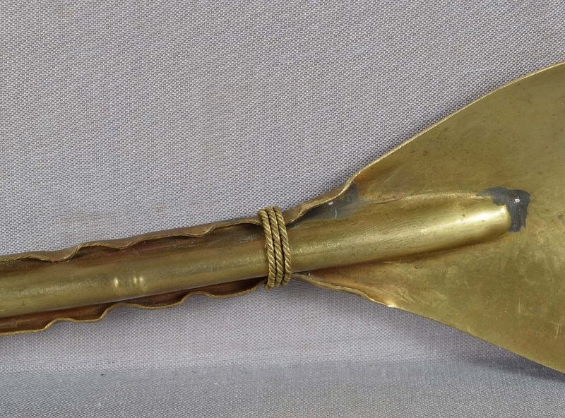 Japanese bronze tea ceremony HAISAJI spoon for ashes - 3