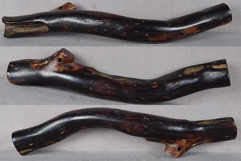 19c black coral Japanese pipe case KISERUZUTSU - 2
