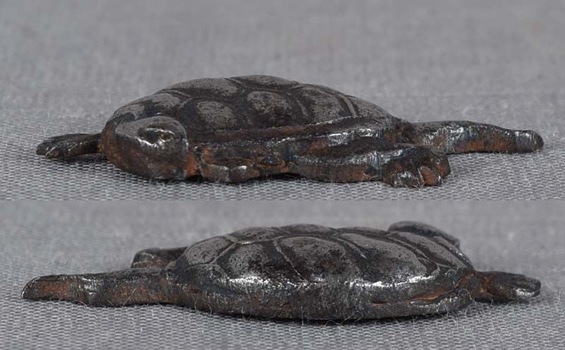 19c Japanese sword MENUKI TURTLE - 4
