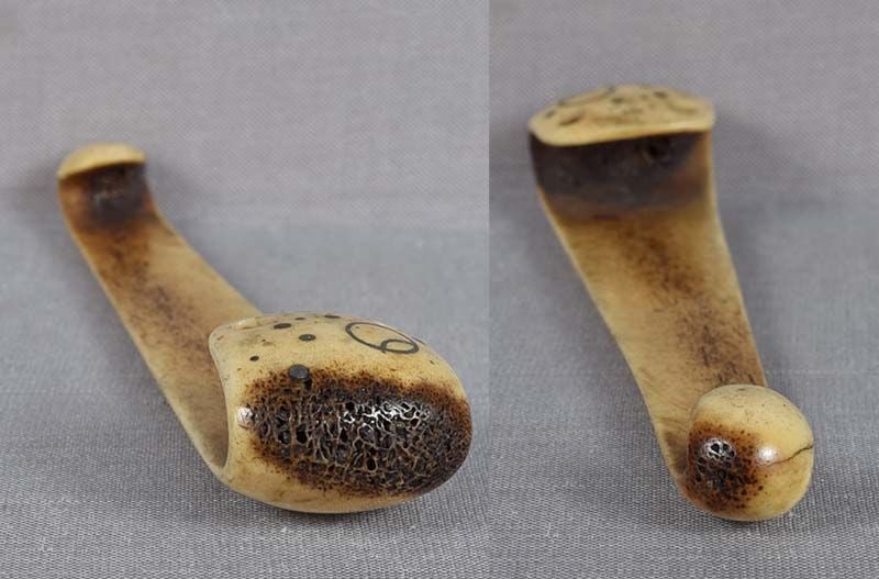 19c Asakusa OBIHASAMI netsuke Precious Gem 106mm - 5