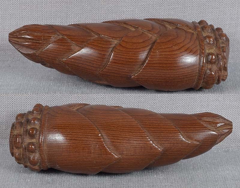 Meiji / Taisho netsuke BAMBOO SHOOT signed / inscribed - 3
