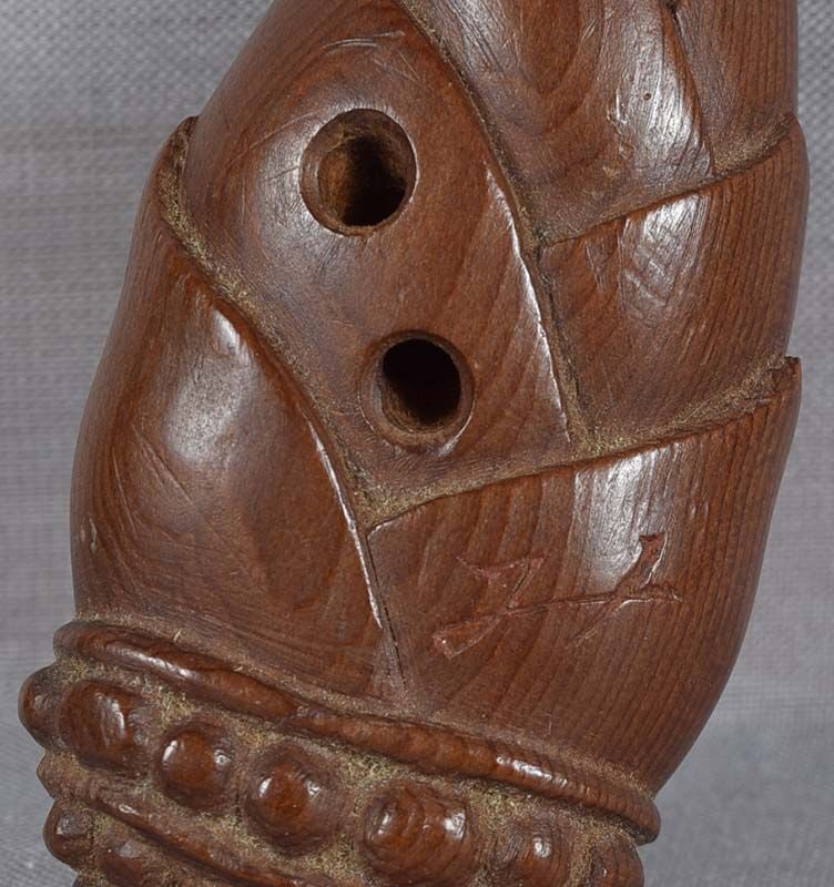 Meiji / Taisho netsuke BAMBOO SHOOT signed / inscribed - 6
