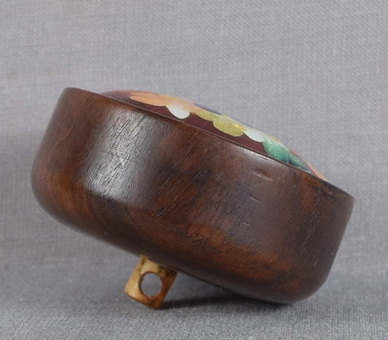 Taisho CLOISONNE NETSUKE FLOWERS - 3