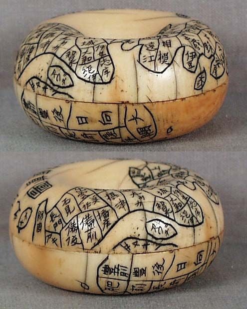 Early 19c netsuke MAP OF JAPAN manner of Nanka - 2