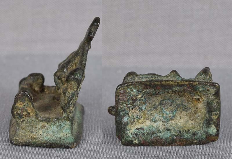 18c Indian bronze SHIVA SHRINE Parvati Ganesha Nandi - 4