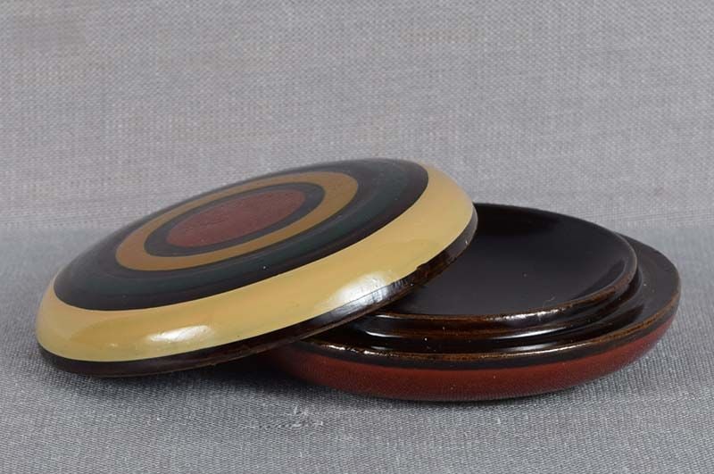 Showa Japanese lacquer tea ceremony KOGO - 2