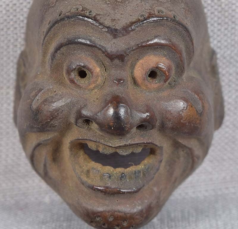 19c netsuke MASK EMI-MEN by RYUUN - 4
