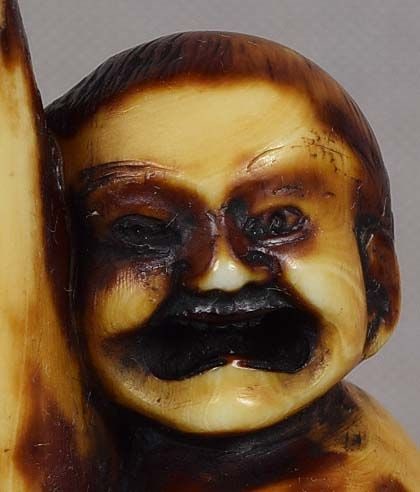 19c marine netsuke seated ASHINAGA by TOMOYUKI - 5