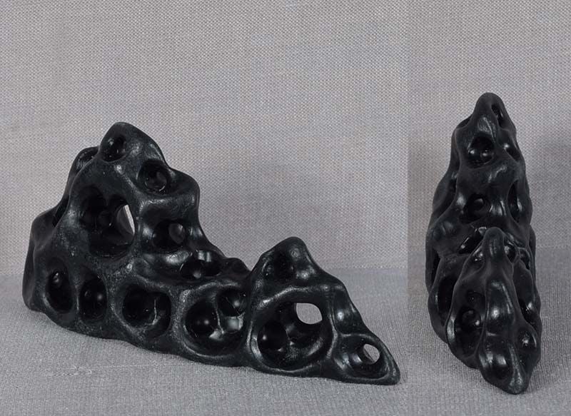 Vintage Chinese scholar BRUSH REST soapstone as Taihu rock - 3