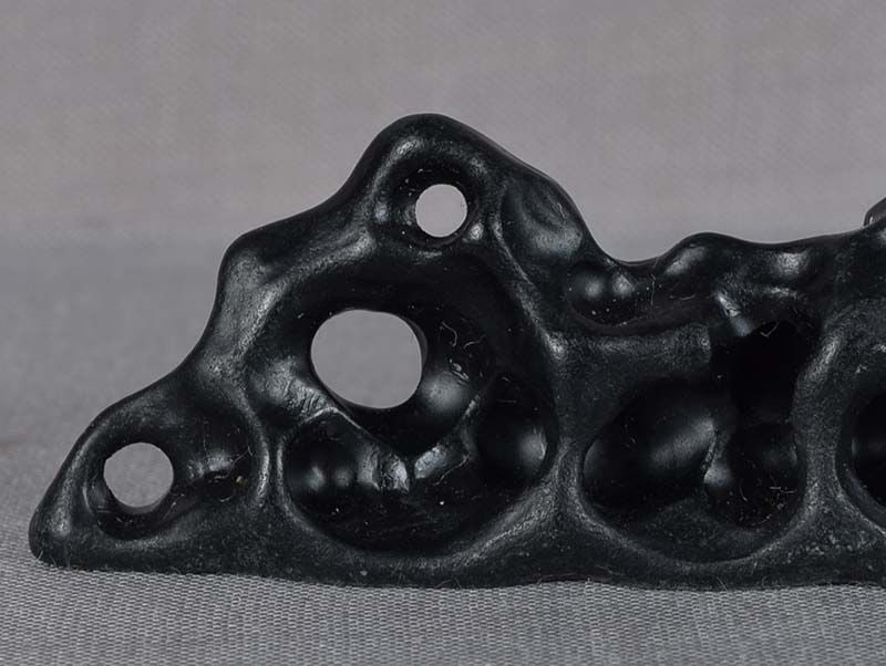 Vintage Chinese scholar BRUSH REST soapstone as Taihu rock - 5