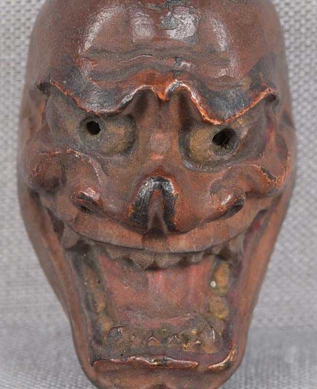 19c netsuke MASK SHIKAMI by RYUUN - 4