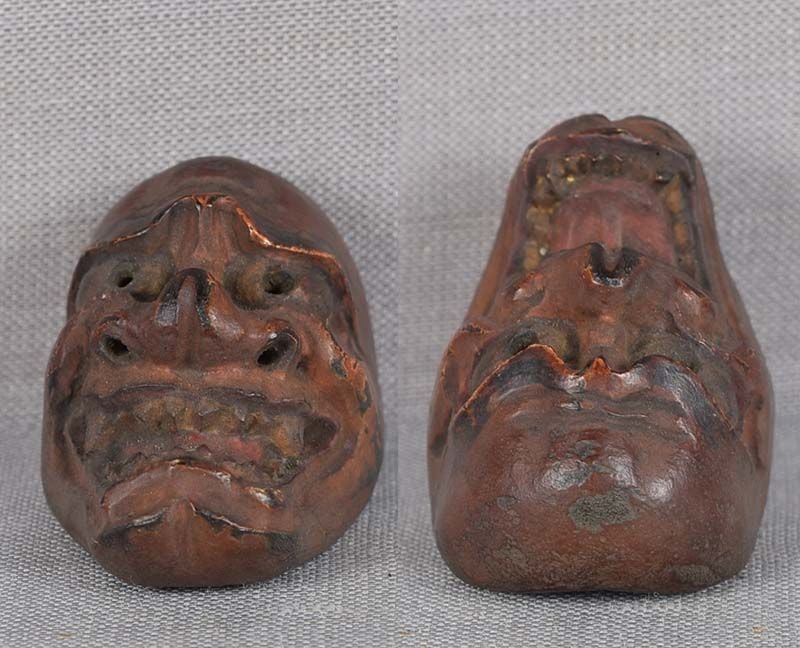 19c netsuke MASK SHIKAMI by RYUUN - 5