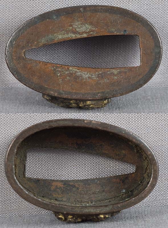 19c Japanese sword FUCHI playful shishi - 2