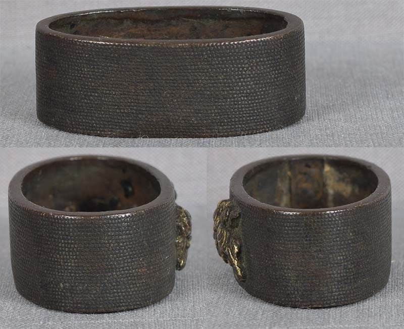 19c Japanese sword FUCHI playful shishi - 4