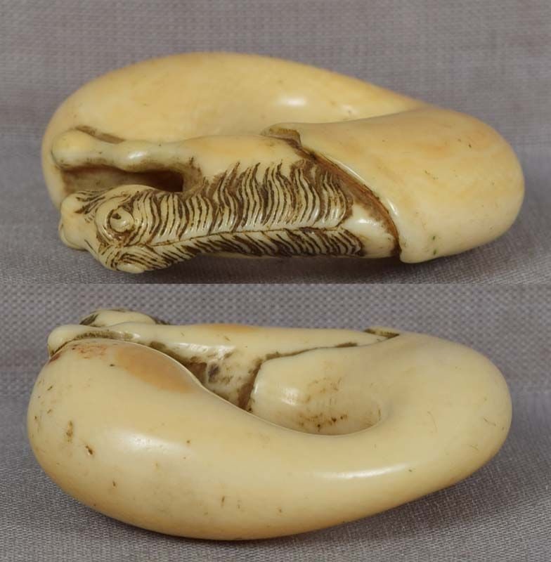 18c netsuke HORSE out of Chokwaro Sennin’s gourd - 3