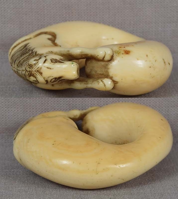 18c netsuke HORSE out of Chokwaro Sennin’s gourd - 4